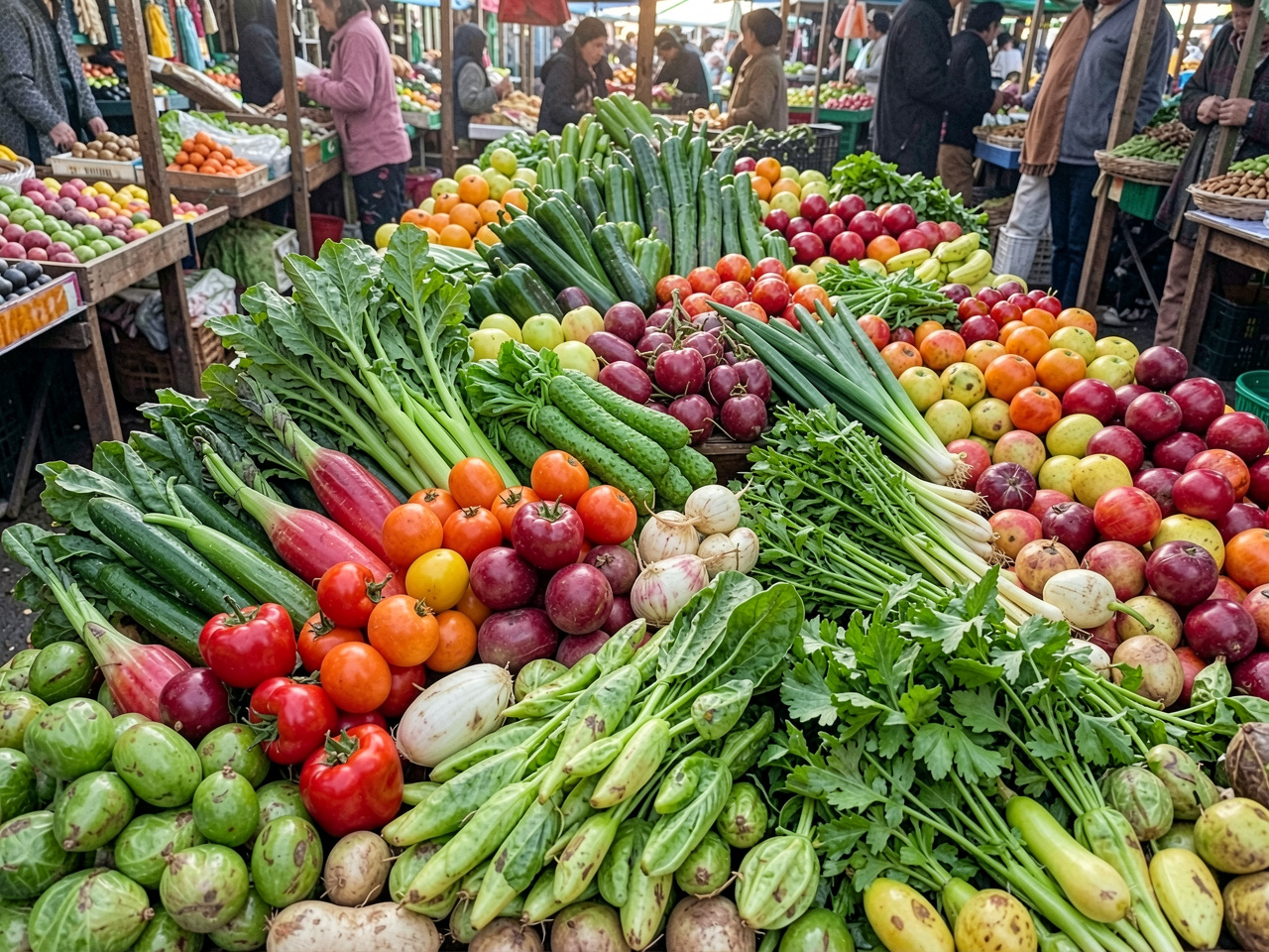 Variety of fresh organic ingredients used in DailyBalance Table personalized menu planning